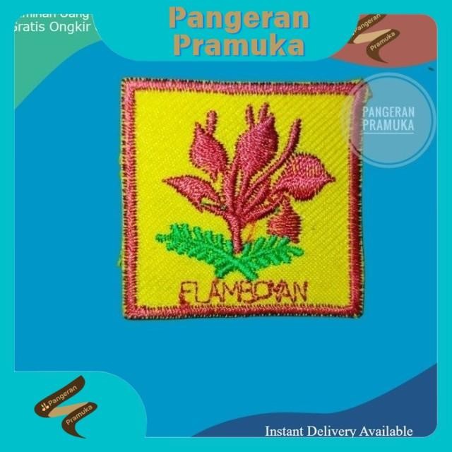 Tanda Regu Flamboyan Bordir Pramuka *