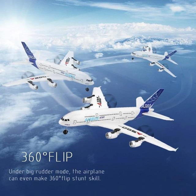 Wltoys A120 Airbus A380 3Ch 2.4G Rc Airplane Remote Control Pasti Ori
