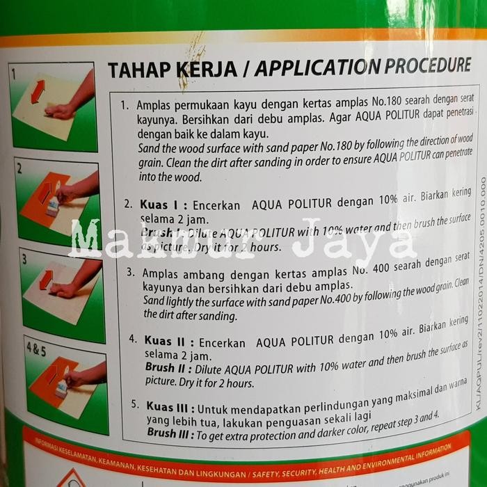 Ultran Aqua Politur AQP-630 Propan Plitur Water Based