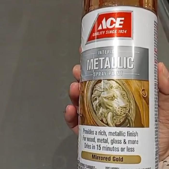 Cat Semprot Mirrored Gold/ ACE interior Gold Metallic Spray Paint