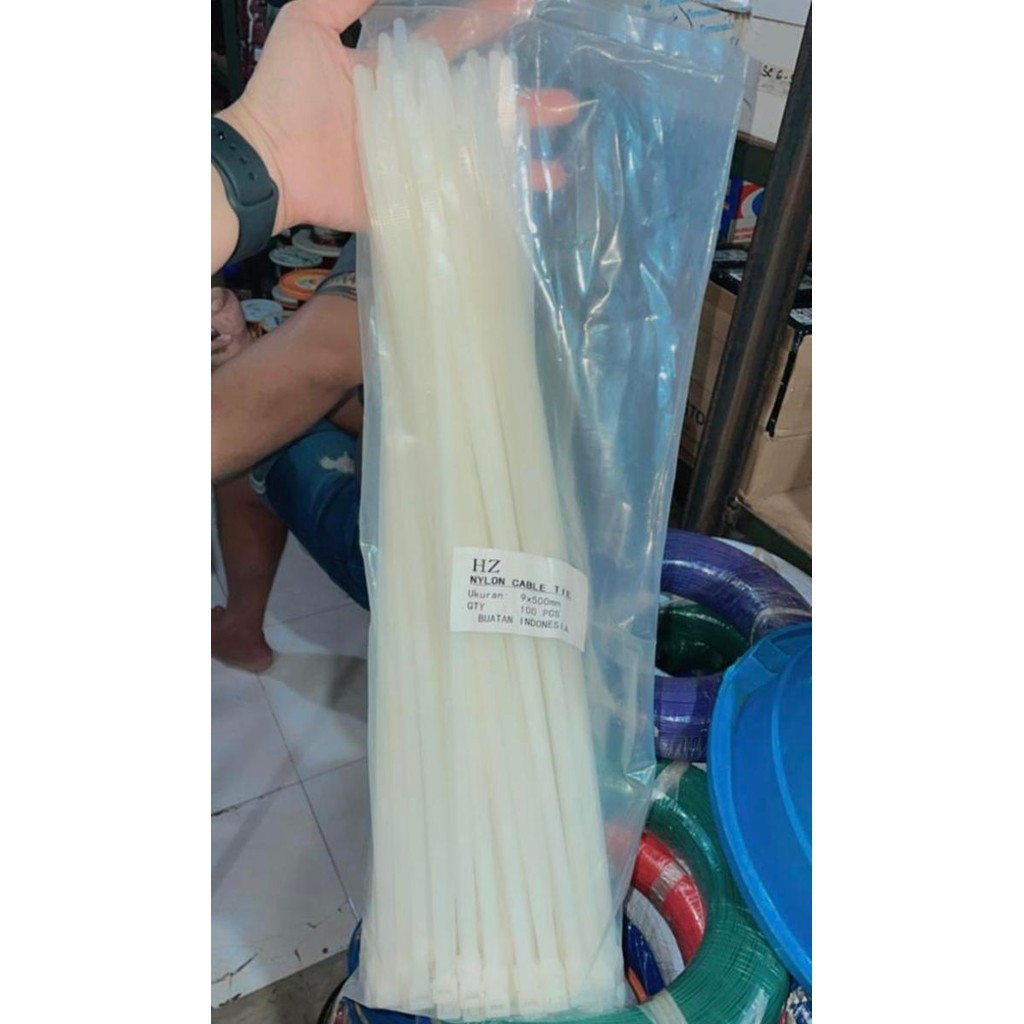 

Kabel Ties 9.0 X 500 Mm (50 Cm) / Kabel Tis Tali Sabuk Pengikat