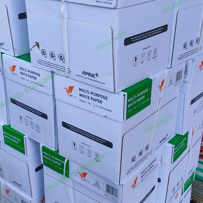 

Kertas HVS A4 75 gram 1 box isi 5 rim [promo terbatas]