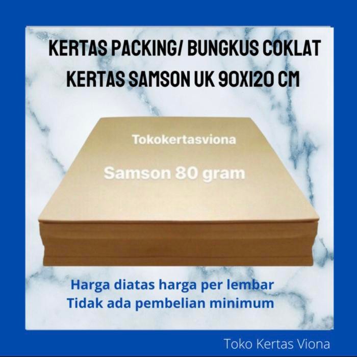 

(200 lembar) Kertas Samson Coklat 90x120 cm kertas packing