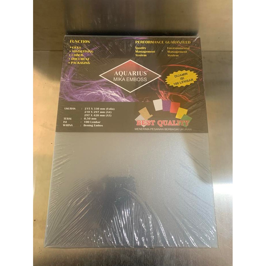 

MIKA JILID DOFF PVC TEBAL 0.50 MM UKURAN FOLIO