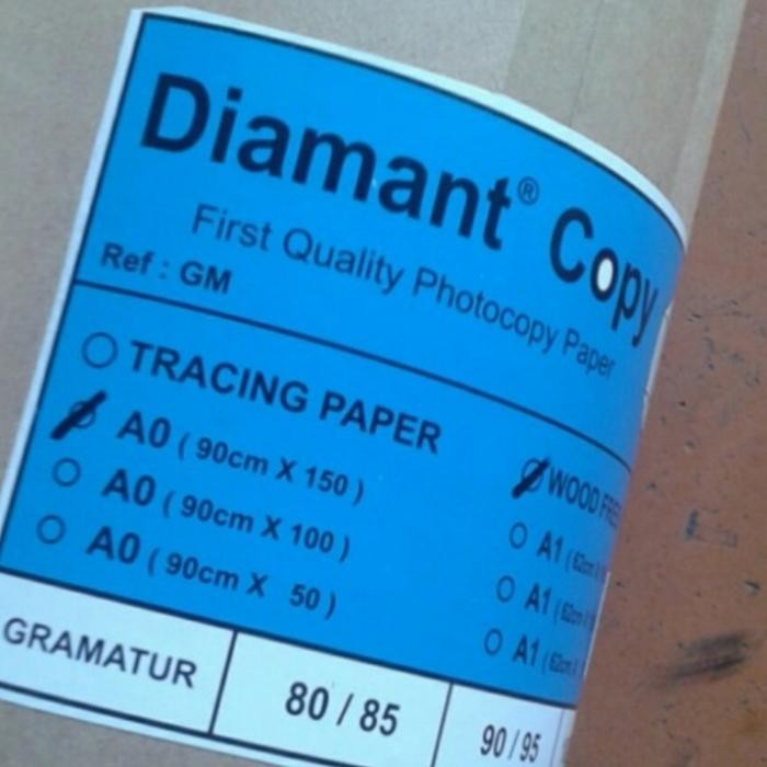 

Diamant Kertas HVS Roll A0 80gr (90cm x 150m)