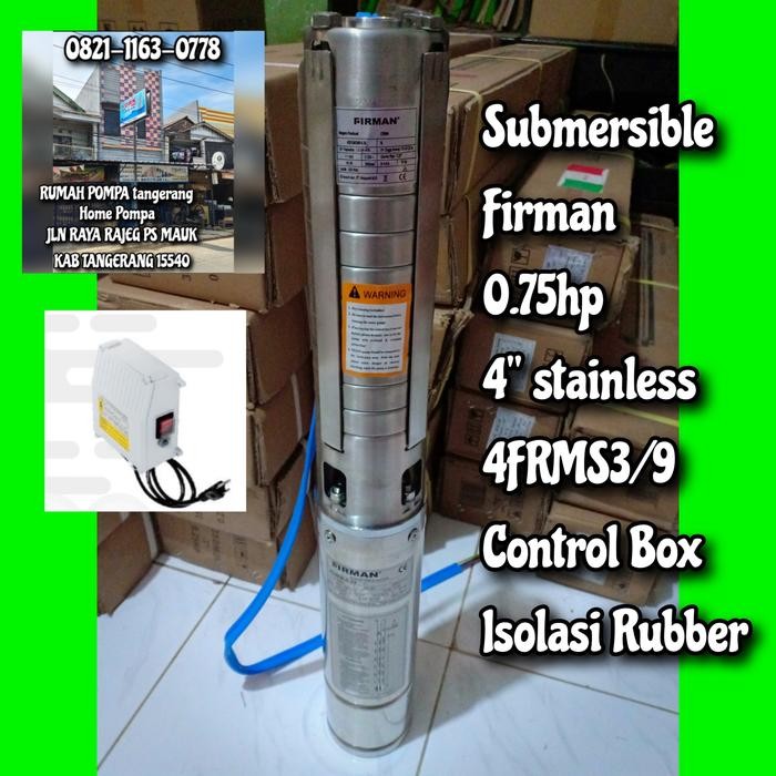 ready POMPA SUBMERSIBLE FIRMAN 0.75HP 4FRMS3/9 POMPA SATELIT FIRMAN