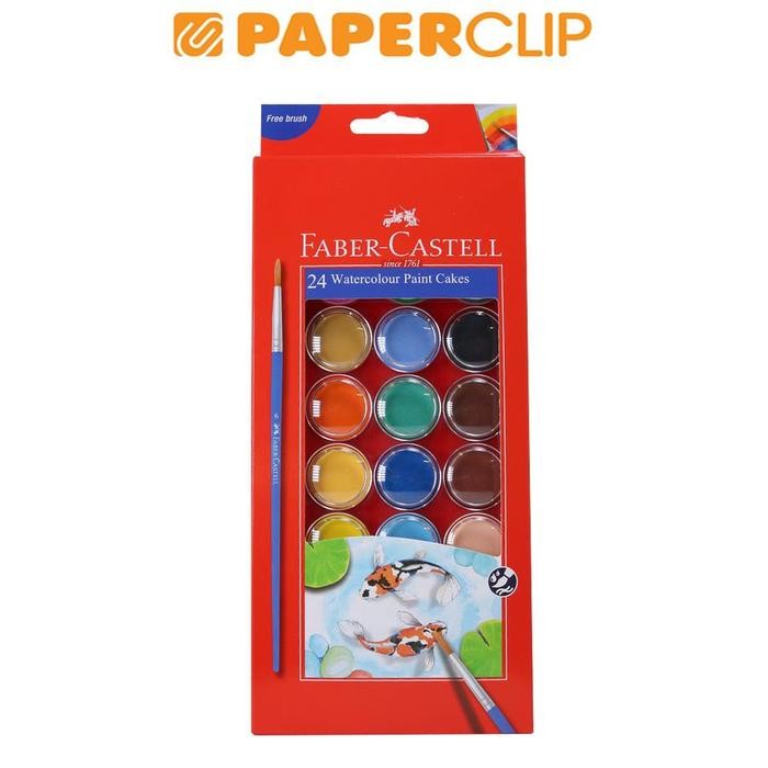 

Stok Baru WATERCOLOR FABER CASTELL CAKES 125041 24C