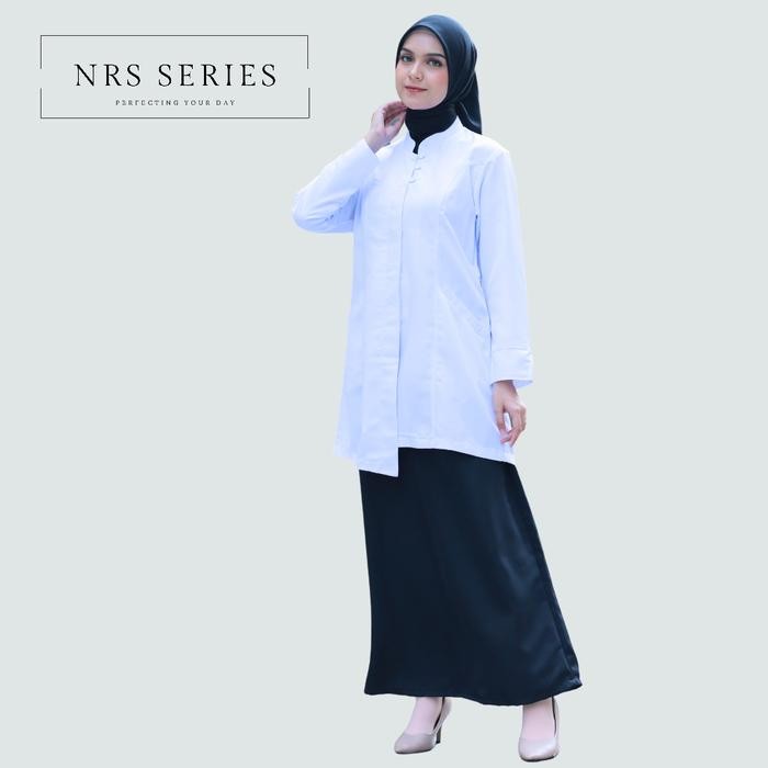 Nrs Series - Baju Pdh Putih Tunik Seragam Setelan Khaki Pns