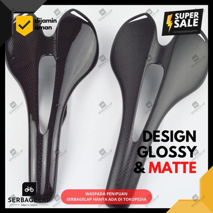 Shiimano United - Sadel Sepeda Balap Roadbike Carbon Fiber Panjang Ringan - Fx10