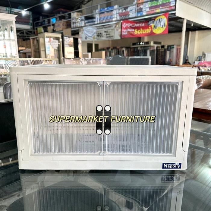 LEMARI NAPOLLY RODA POLI BOX/LEMARI PAKAIAN BONGKAR Terlaris