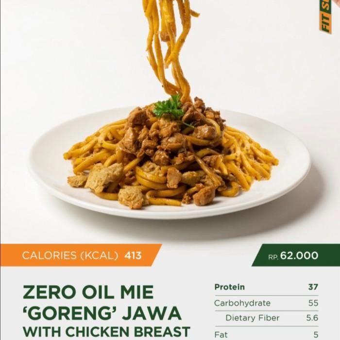 

(Allthebest) Zero Oil Mie 'Goreng' Jawa with Chicken Breast. Healthy Diet Catering