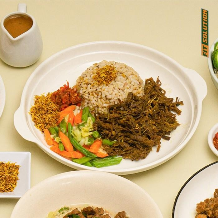 

(Allthebest) Low Cal Nasi Empal (Lean Beef) Gepuk Healthy Prep Meal Catering Diet