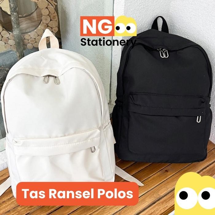 NG Stationery - Tas Ransel Sekolah Motif Polos Terbaru Tas Sekolah Warna Pastel Polos Tas Sekolah