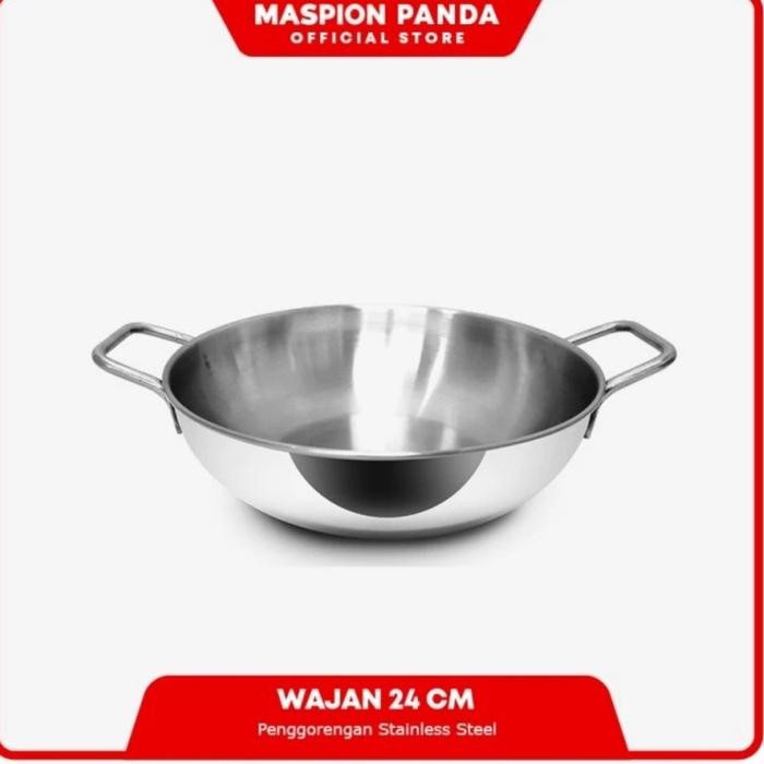 Maspion Wajan 24cm Penggorengan Stainless Steel *