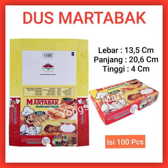 Dus kotak martabak telor martabak manis uk 21 x 13,5 Termurah *