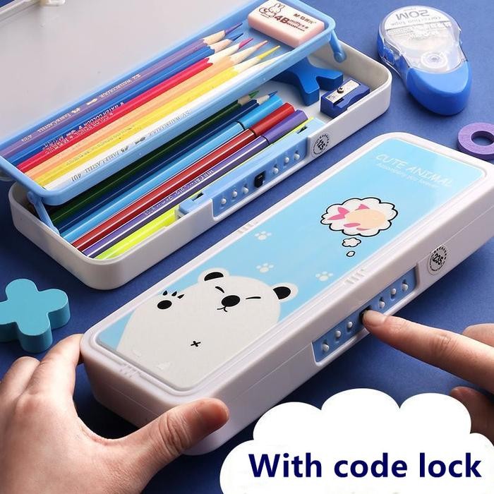 

Kenko Stationary - Kotak Pensil 2 Tingkat Anak-Anak Dengan Sandi / Password Model Terbaru