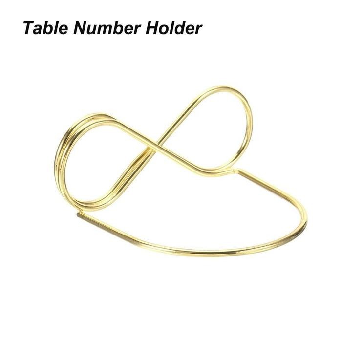 

Kenko Stationary - 5Pcs Tiang Nomor Meja Table Number Holder Stand Name Card Holder