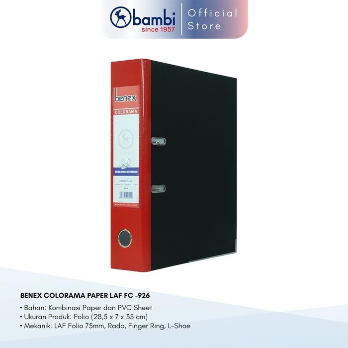 

Benex Colorama Lever Arch File Ordner Folio All Color Jumbo Size 75 Mm Original