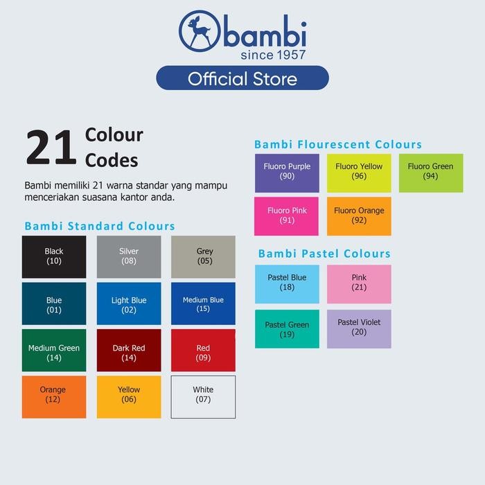 

Melayani Faktur Pajak! Bambi Ring Binder A6 3 Ring Type D All Color Medium Size 20 Mm Original