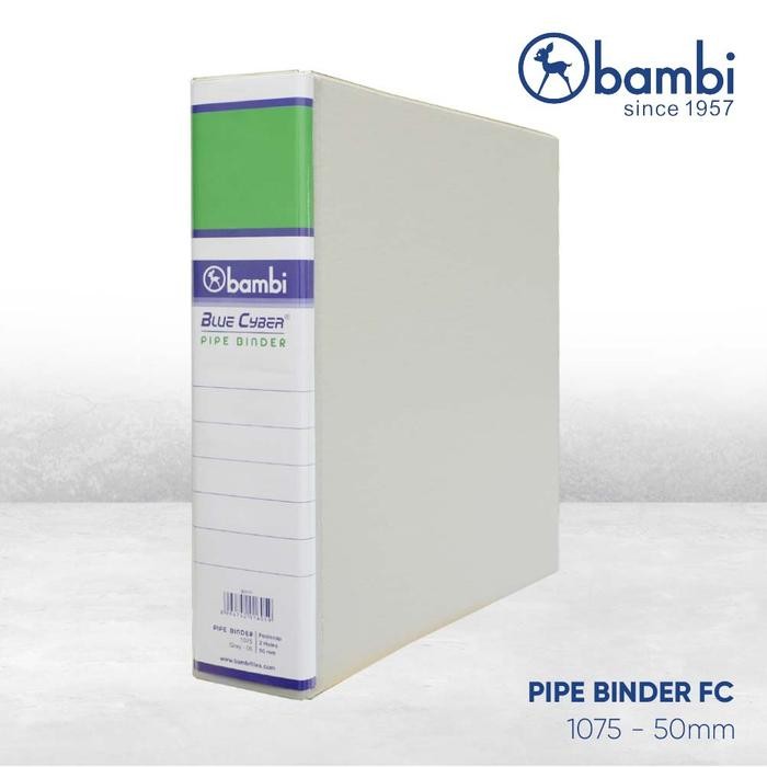 

Bambi Pipe Binder Folio Mid Size 50 Mm With Full Spine 4 Colour Labels 1075