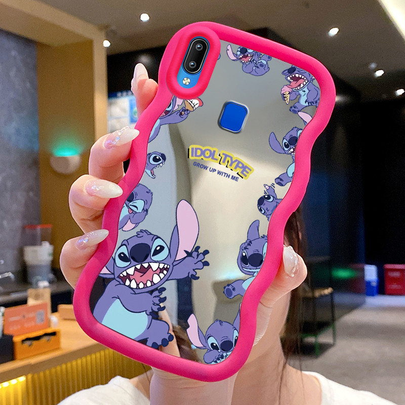 Casing Untuk VIVO Y91 Y91i Y93 Y95 Case Casing Pola Monster biru Kasing HP Kesing Silikon Softcase M