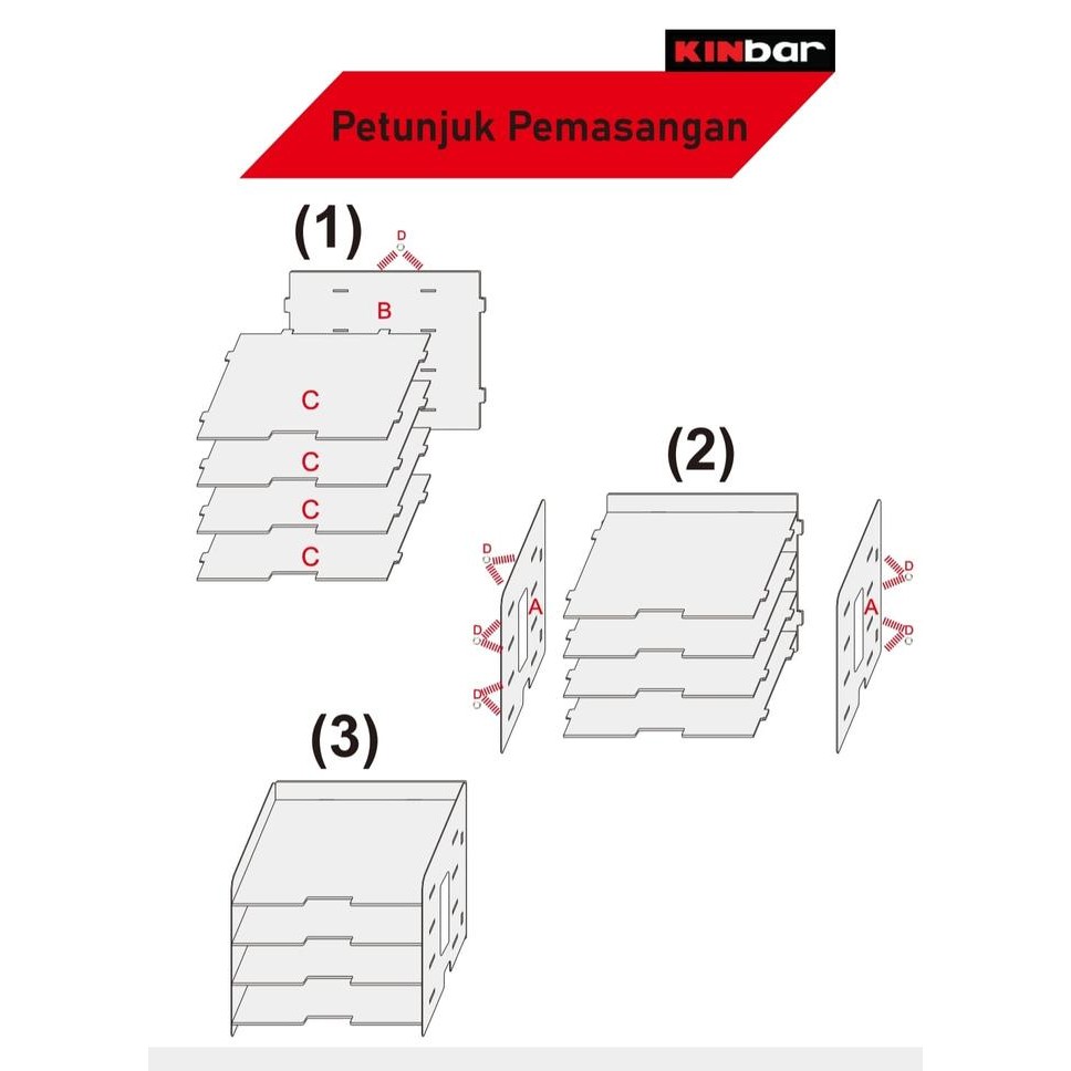 

Deli Stationary - K971 Rak Di Meja Untuk Kertas Folio Tempat Alat Tulis