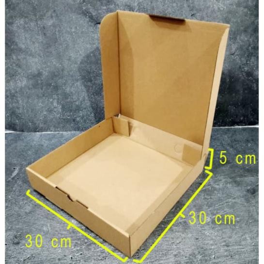 YL84 Dus Pizza 30X30X5 Isi 10 Pc Corrugated Kotak Kardus Box