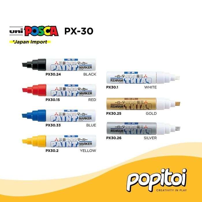 

Uni Mitsubishi Paint Marker Px30 Px-30 Permanen Spidol Cat Oil Based Pasti Diskon