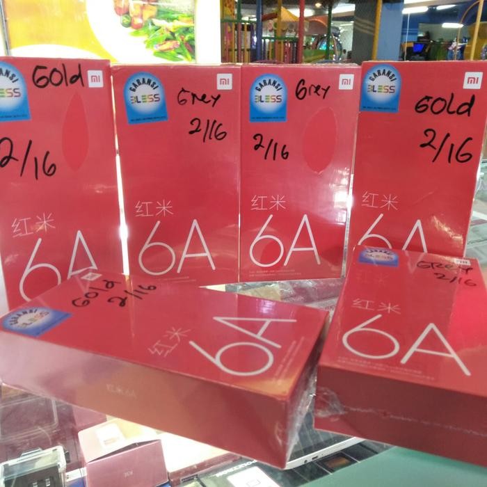 

Xiaomi Redmi 6A 2/16 RAM 2GB ROM 16GB-Grs. Distributor-Rose,Gold,Grey