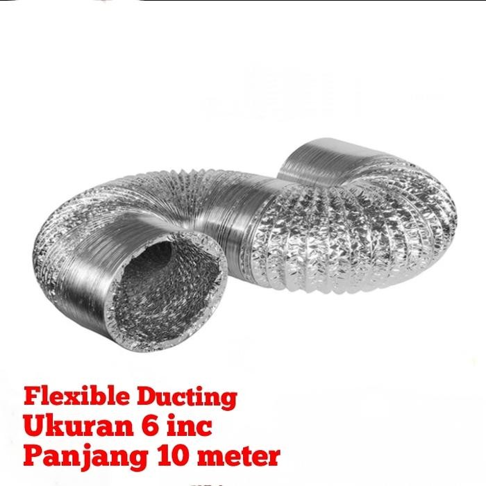 Banyak Dicari Flexible Exhaust 6 Inc ( 10 Meter ) / Paket Selang Flexible 6 Inc