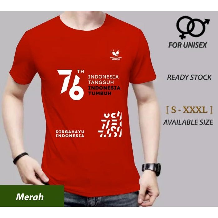 Kaos hut kemerdekaan ri ke 76 baju indonesia
