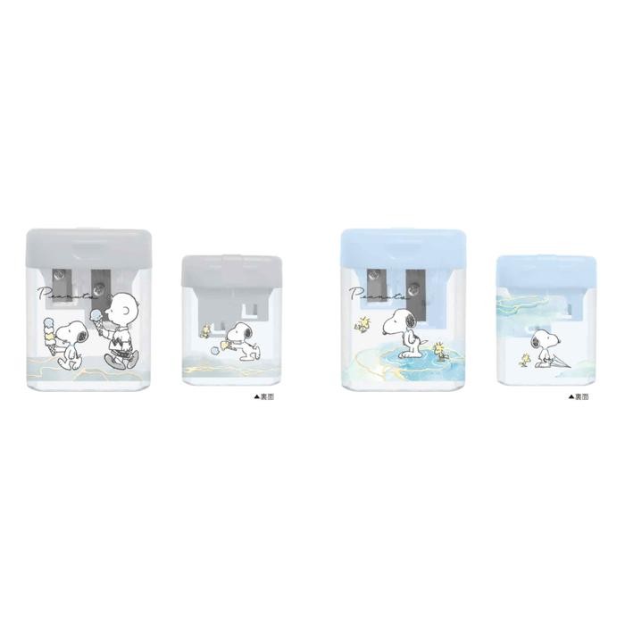 

Pencil Sharpener Peanuts Snoopy Marble Rautan Serutan Pensil Dual Slot Limited Edition