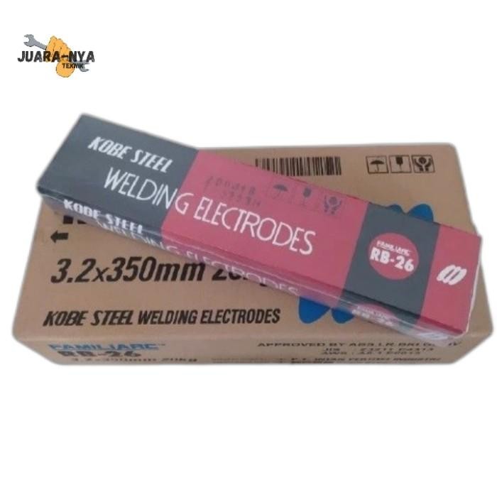 KAWAT LAS KOBE STEEL 2,6 MM RB-26 KAWAT LAS RB 2,6MM 5KG