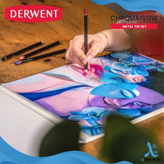

Derwent Chromaflow Color Pencil Pensil Warna Set