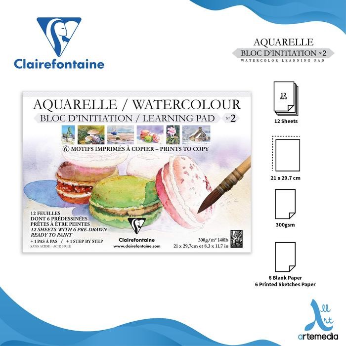 

Kertas Cat Air Clairefontaine No. 2 Watercolor Learning Pad