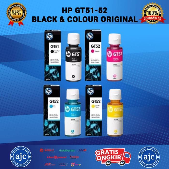 MASRI Paket Tinta Hp Gt51Xl + Gt52 [Losepack] Original