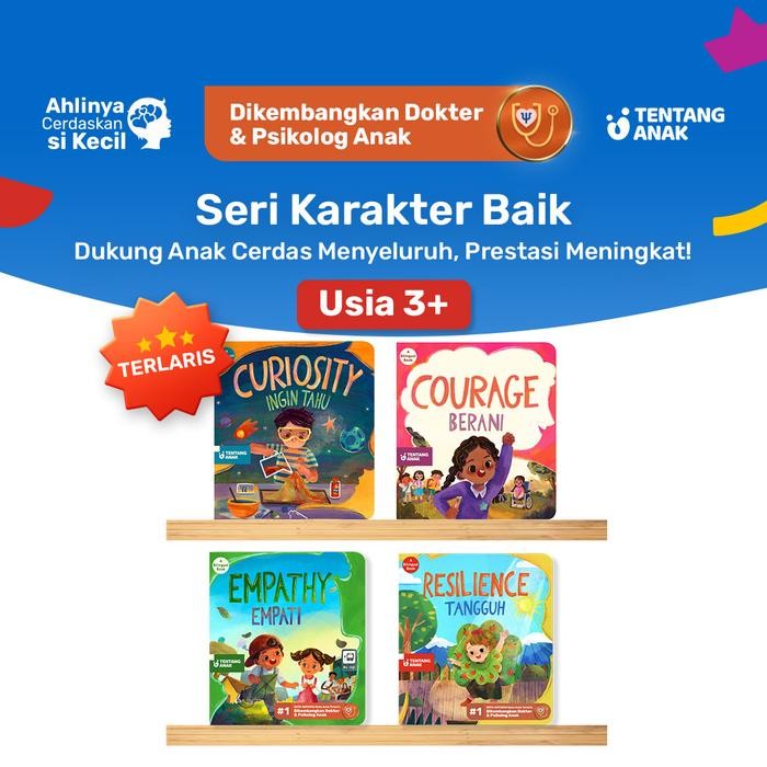 

Tentang Anak - Paket 4 Bilingual Boardbook: Tangguh, Empati, Ingin Tahu, Berani Resilience, Empathy,