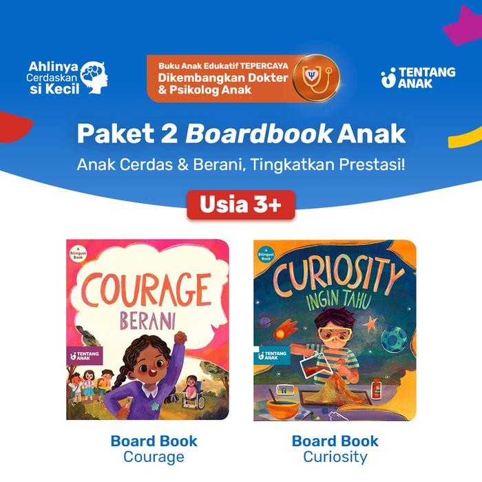 

Tentang Anak - Paket 2 Board Book Courage dan Curiosity Berani dan Ingin Tahu Buku Cerita Anak