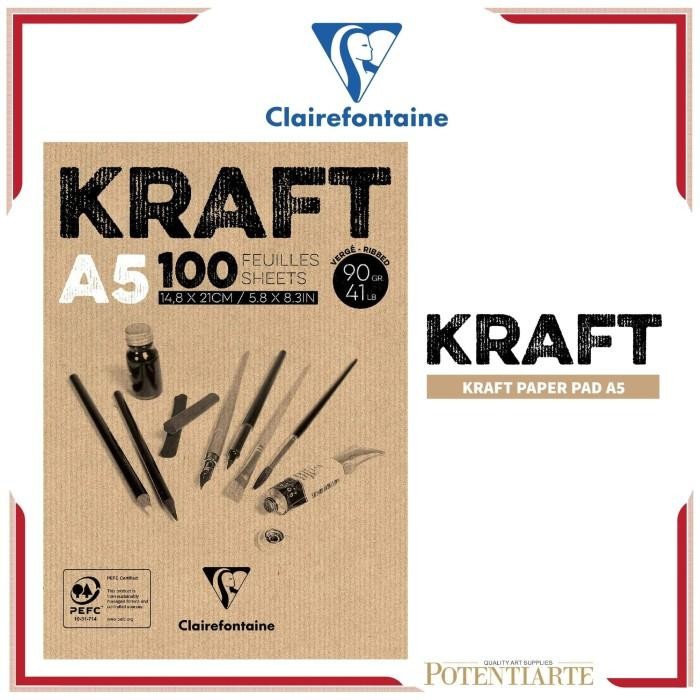 

Clairefontaine A5 Kraft Brown Paper Pad