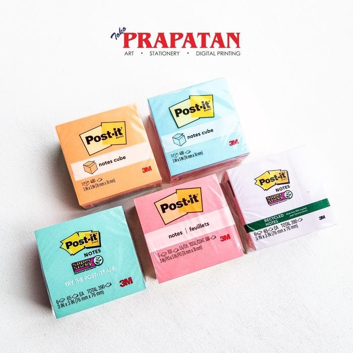 

TUMI Post-It Sticky Notes Cube 76X76Mm 390-500 Sheets / Memo Pad