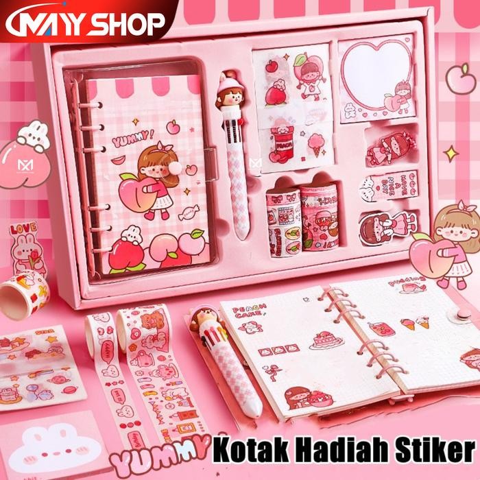 

TUMI [Ready] Mayy Paket Jurnal Set/Gift Box Hampers Anak/Hadiah / Notebook Journal Diary /