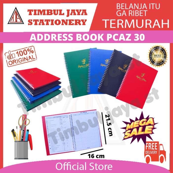 

I77W Address Book Buku Telepon Alamat Abjad Spiral Telpon Pcaz 30-50