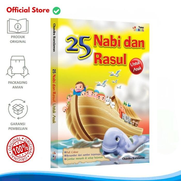 

Original Buku Kisah Cerita 25 Nabi dan Rasul Untuk Anak Dongeng Bergambar Berwarna Full Color Books