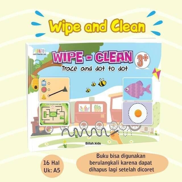 

PRA TK Wipe Clean - Belajar Dot to Dot, Menyambung Garis, Mencocokkan