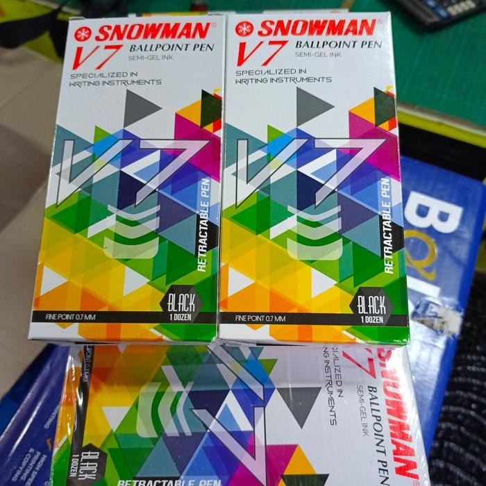 

I77W Snowman Pulpen V7 Bolpen Murah