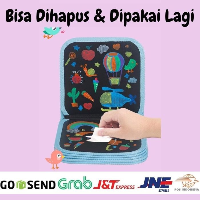 

Mainan Edukasi Anak 6 Tahun Perempuan PAUD TK Bisa Tulis Hapus Gambar