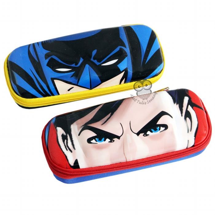 

I77W Tempat Pensil Emboss Superman&Batman