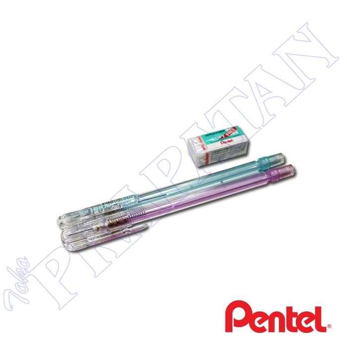 

I77W Pensil Mekanik Pentel Caplet 0.5 Isi 2 + Free Eraser
