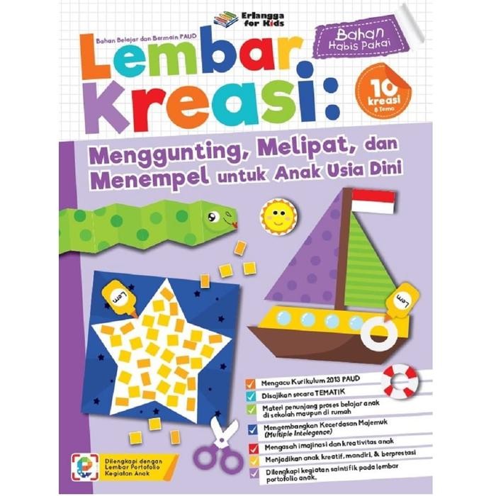 

Buku Lembar Kreasi Menggunting Melipat & Menempel Untuk Anak Usia Dini