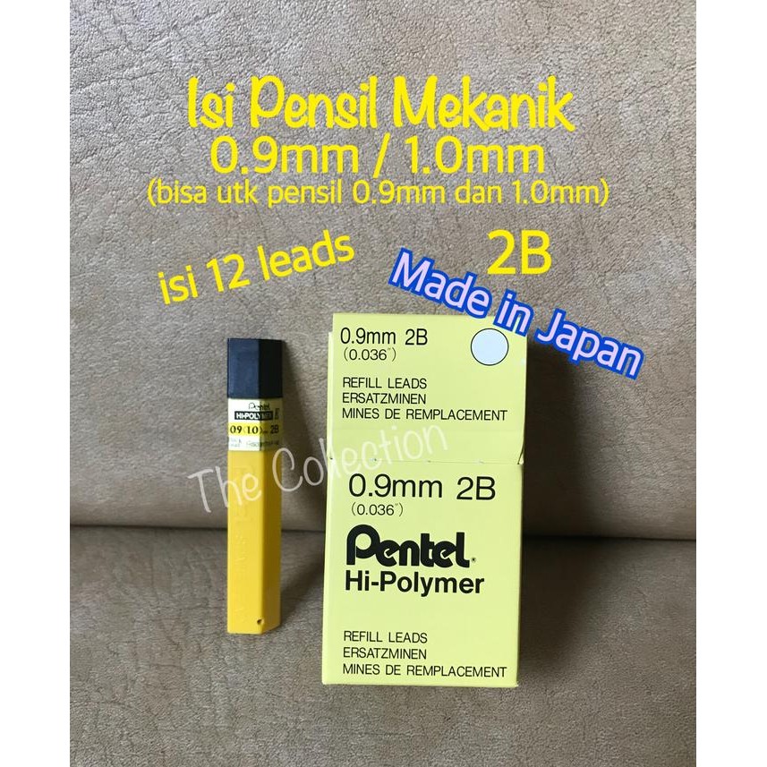 

I77W Atk0620Pt Isi 12 Leads 0.9Mm 1.0Mm Isi Pensil Pentel 50E-2B9 Refill